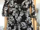 (128) Jane Norman black/white top, size 12