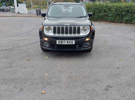 Jeep Renegade, 2017 (17) Black Estate, Manual Petrol, 30,000 miles