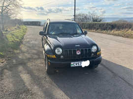 Jeep Cherokee, 2007 (57) black estate, Automatic Diesel, 80,000 miles