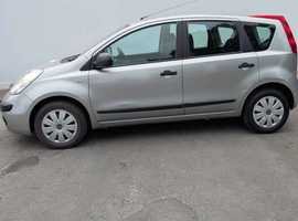 Nissan Note, 2007 (07) Silver MPV, Manual Petrol, 75,676 miles, MOT June 2026