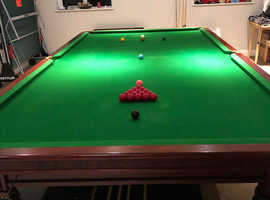 Full size snooker table with accessories excellent condition