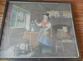 Picture A L Grace  Spring Decorations Welsh Print Framed