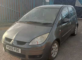 Mitsubishi Colt, 2005 (05) Grey Hatchback, Semi auto Diesel, 74,000 miles