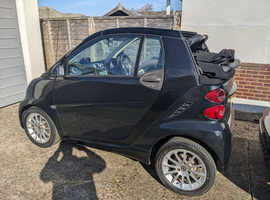 Smart Fortwo Cabrio, 2011 (11) Black Convertible, Automatic Petrol, 68,513 miles