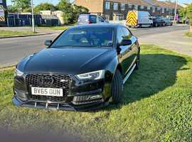Audi A5, 2015 (65) Black Hatchback, Semi auto Petrol, 43,224 miles