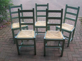 Ladderback chairs (set of 5)