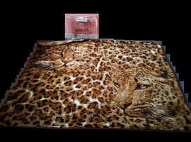 'SKILON' : Luxurious Mink Leopard Throw
