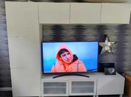 Ikea white gloss TV entertainment unit