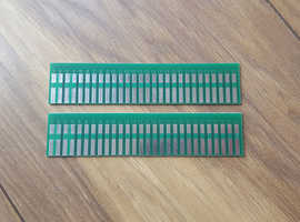 2x Arcade JAMMA 28/56 pins connector finger boards PCBs for adapters