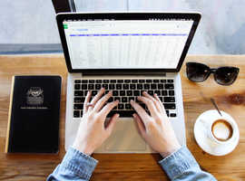 Typing, editing and word processing services.