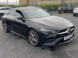 Mercedes CLA, 2020 (70) Black Coupe, Automatic Diesel, 55,372 miles