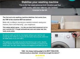 The FIRST washer/dryer stabiliser that works from the top of the machines NOT the bottom! 2,015   5 STARS!