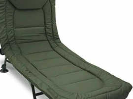 LIGHT WEIGHT FISHING CHAIR/BED WITH PILLOW - USED ONLY A FEW TIMES