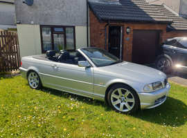 BMW 320, 2002 (52) silver convertible, Manual Petrol, 89772 miles