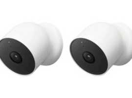 Google Nest Cam 2 Pack Indoor Outdoor Security Cameras - Snow