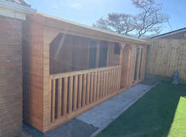 k&d bespoke sheds ltd 20x10 summerhouse -hot-tub gazebo