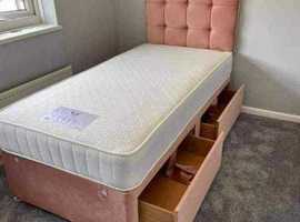**Sleep & Organize Seamlessly: Single, Double & Queen Size Ottoman Bed with Plush Mattress**