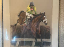 Horse Racing Kauto Star Painting