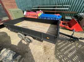 Twin axle trailer for sale new bed lights all work sides come completely off nice light trailer
