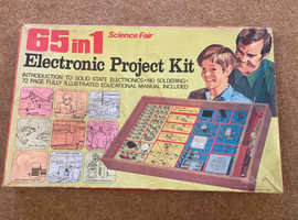 Vintage Science Fair 65 in One Electronic Project Kit