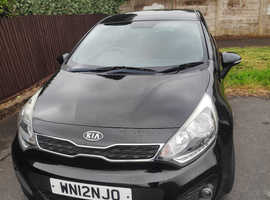 Kia Rio, 2012 (12) Black Hatchback, Manual Diesel, 128,640 miles