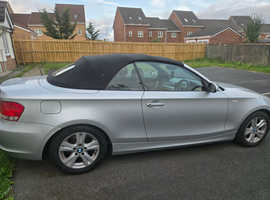 BMW 1 series, 2009 (09) Silver Convertible, Manual Diesel, 78,519 miles