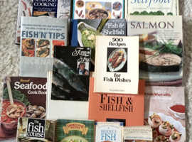 Job Lot/Wholesale 16 Fish/Seafood Cookbooks (Keith Floyd, Marguerite Patten etc)