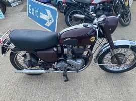 1957 Ariel NH350 Red Hunter with rack and nice patina £3395