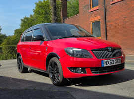 Skoda Fabia, 2012 (62) red hatchback, Manual Diesel, 77,000 miles