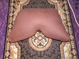 Quality American Buckwheat contoured Meditation Cushion and large stuffed Meditation Mat + meditation shawl -Free..