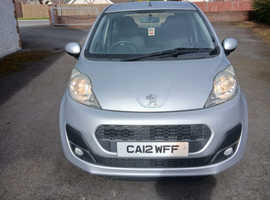 Peugeot 107, 2012 (12) Silver Hatchback, Manual Petrol, 49,000 miles