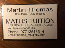 Experienced maths tutor