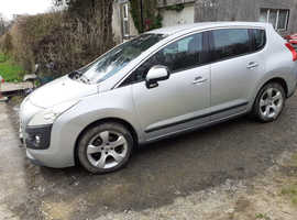 Peugeot 3008, 2010 (59) Silver Hatchback, Manual Diesel, 123,900 miles