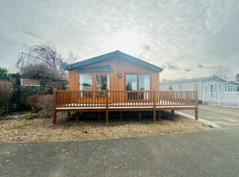 Lodge for sale,10.5 months season,Full decking,Free fees 2025,long licence,North Wales LL19