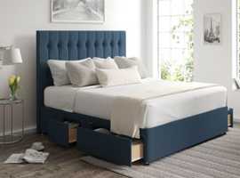 Brand New Divan Base Storage Bed With Mattress Available