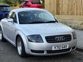 Audi TT, 2001 (Y) Silver Coupe, Manual Petrol, 131,592 miles