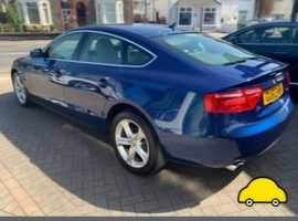 Audi A5, 2013 (63) blue hatchback, Cvt Petrol, 170,000 miles