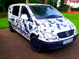 Mercedes vito, funky camouflaged look and at a bargain price