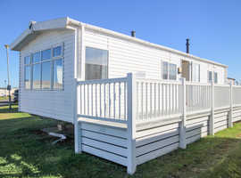 Willerby Avonmore 2014 static caravan at Haven Allhallows, Kent. DG/CH + decking