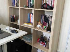 Stylish bookshelf, great as shelving unit, storage unit