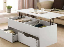 New coffee table in box
