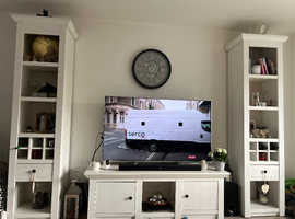 Tv cabinet and 2 standing cabinets white