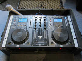 Gemini CDM-3600 PRO DJ Workstation and Flightcase