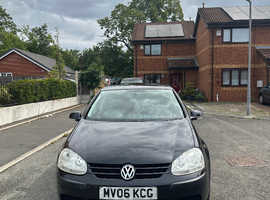 Volkswagen Golf, 2006 (06) Black Hatchback, Manual Petrol, 90,870 miles