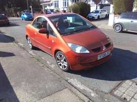 Mitsubishi Colt, 2008 (08) Orange Convertible, Manual Petrol, 66,627 miles