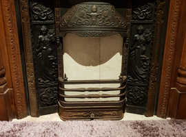 Antique mahogany fireplace