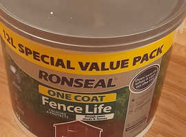 Ronseal one coat fence life wood preservative - 12 litres