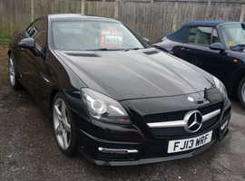 Mercedes Slk, 2013 (13) Black Convertible, Automatic Diesel, 78,852 miles
