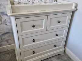 Wardrobe and baby change drawer set