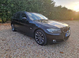 BMW 3 Series, 2008 (58) Black Estate, Manual Diesel, 194,974 miles